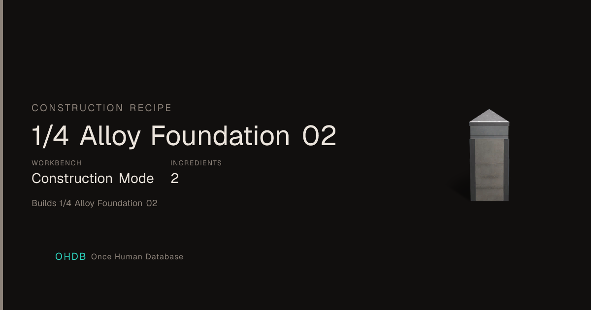 1/4 Alloy Foundation 02