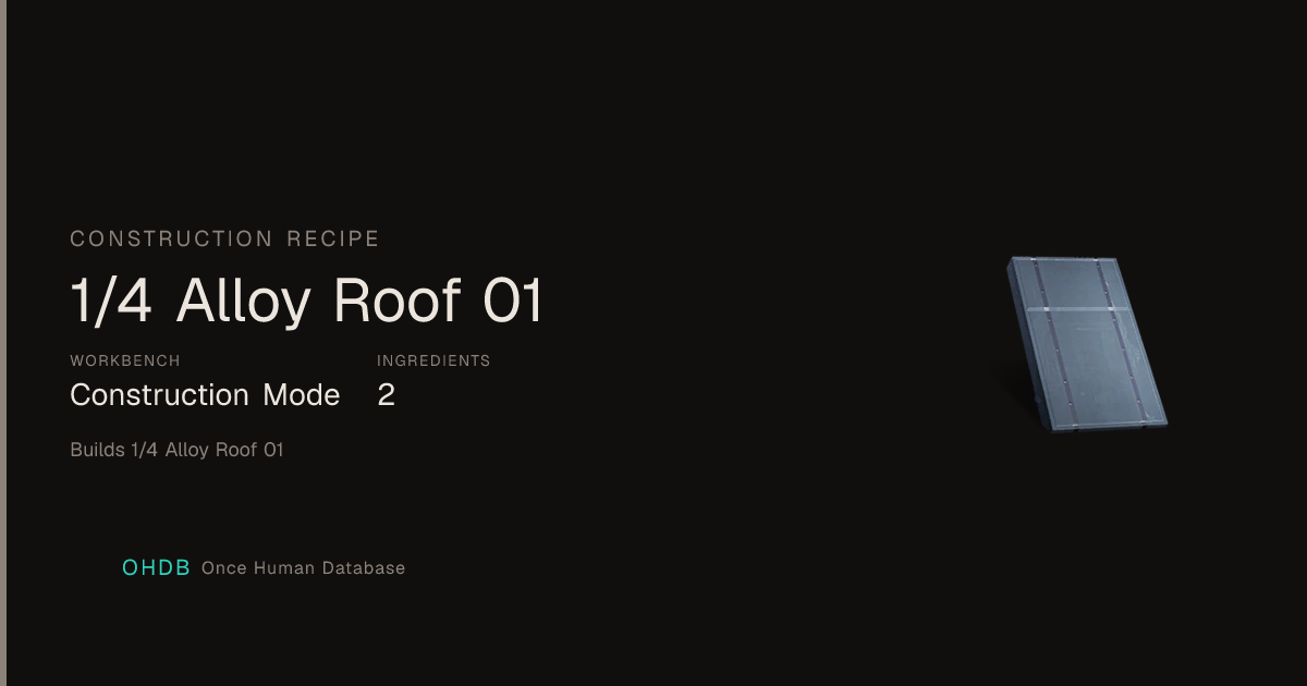 1/4 Alloy Roof 01