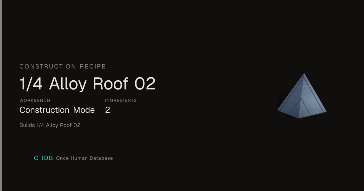 1/4 Alloy Roof 02