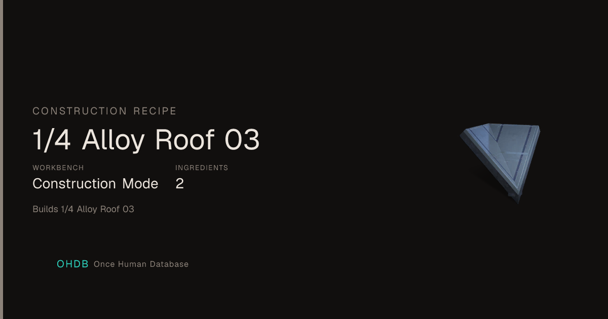 1/4 Alloy Roof 03