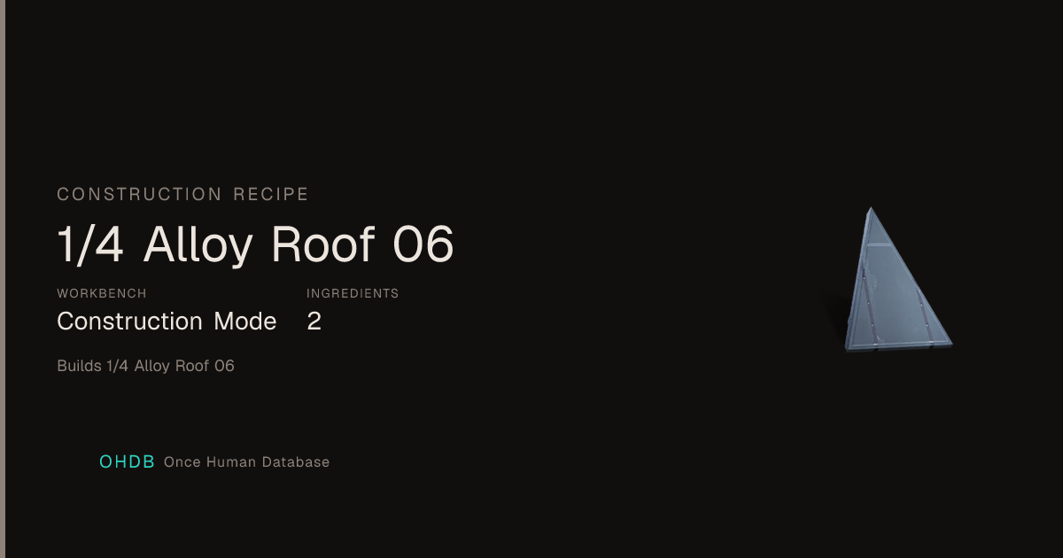 1/4 Alloy Roof 06