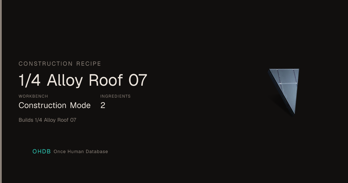 1/4 Alloy Roof 07