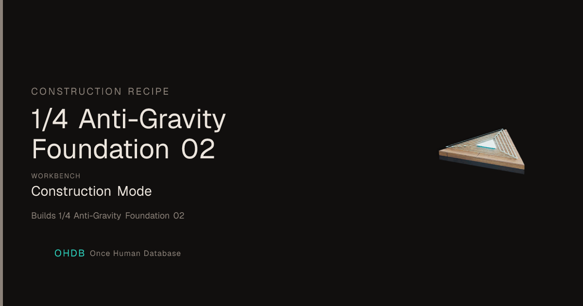 1/4 Anti-Gravity Foundation 02