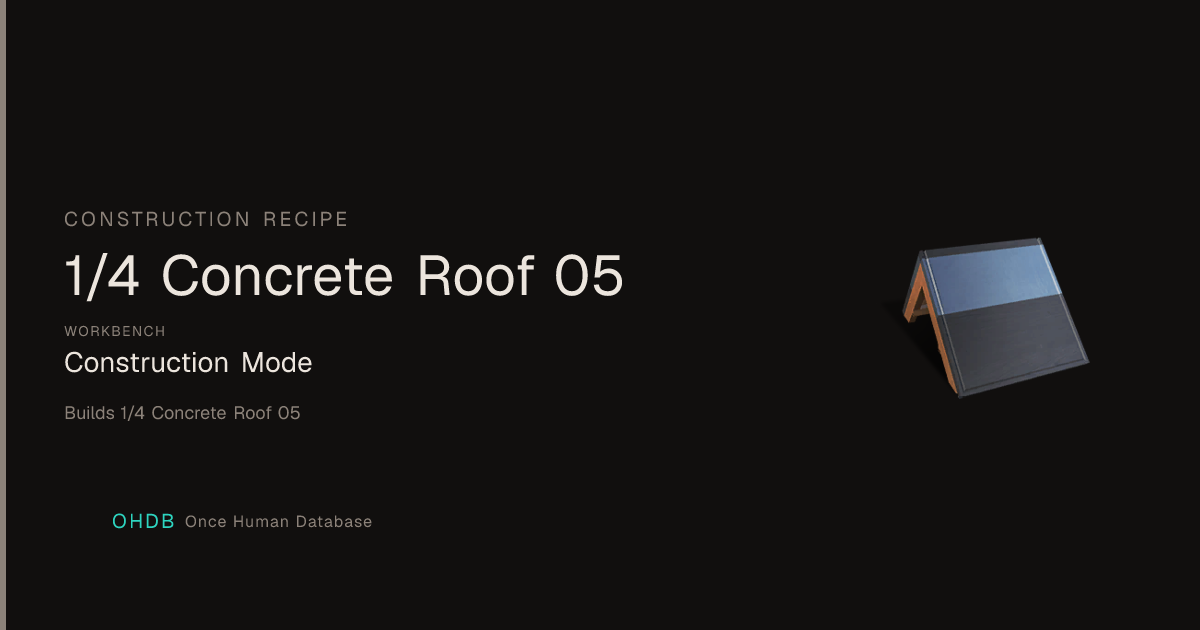 1/4 Concrete Roof 05