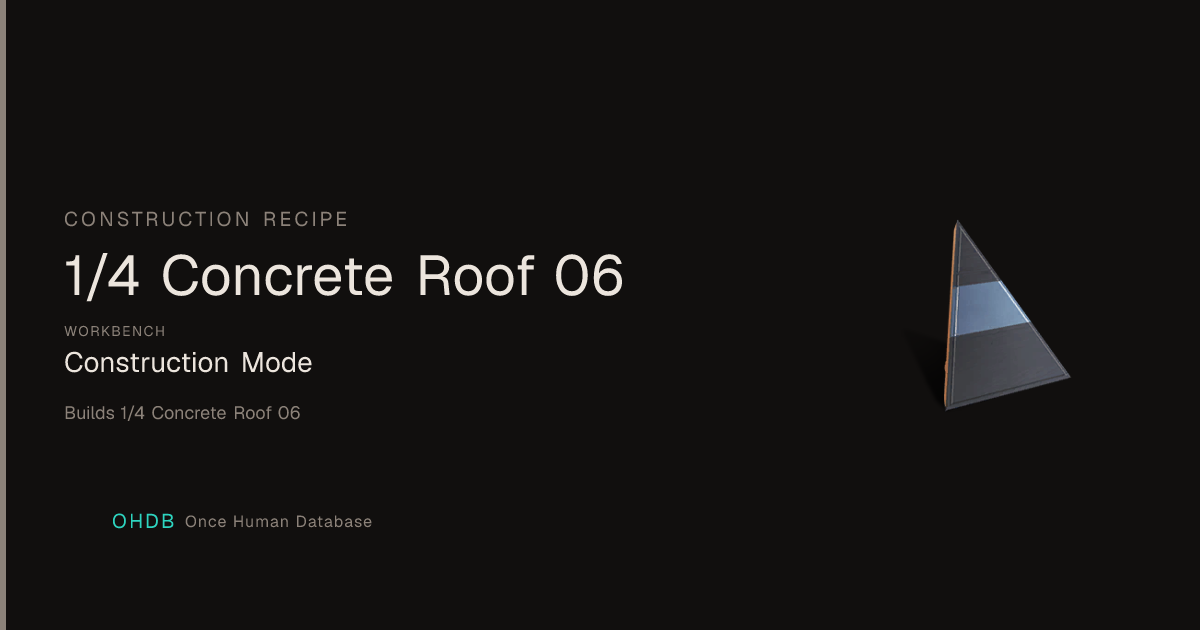1/4 Concrete Roof 06
