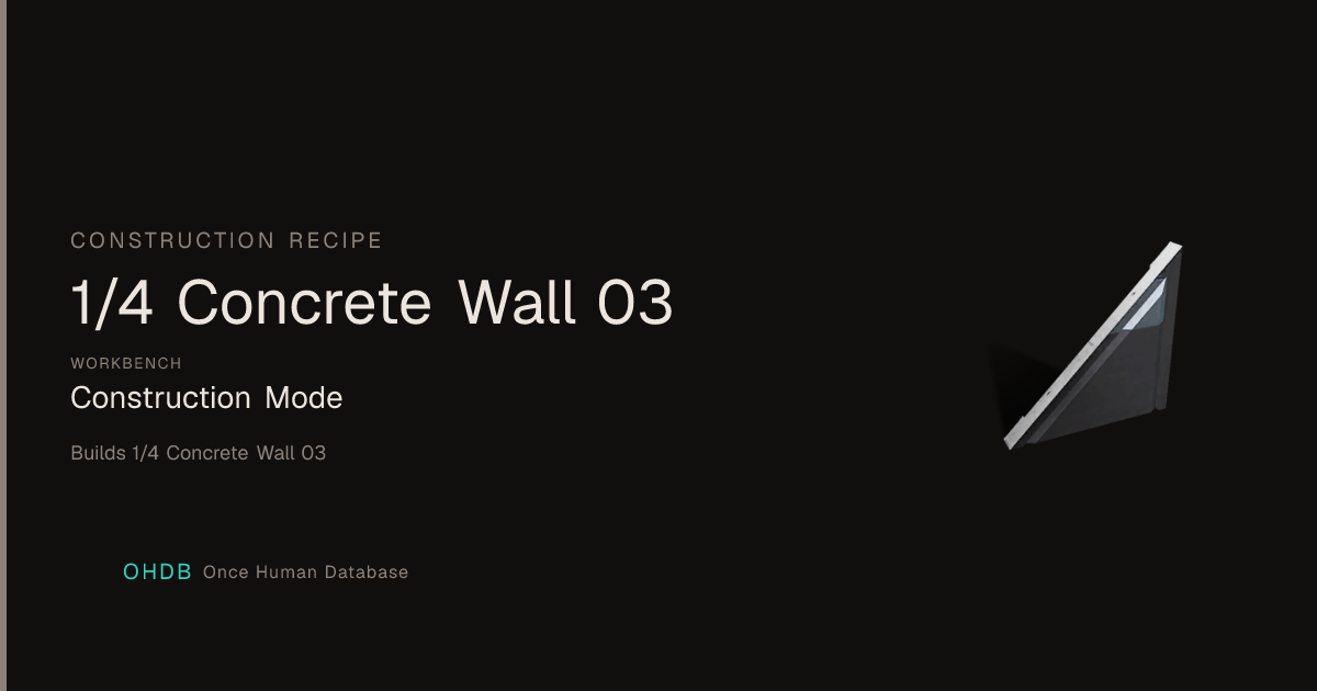 1/4 Concrete Wall 03