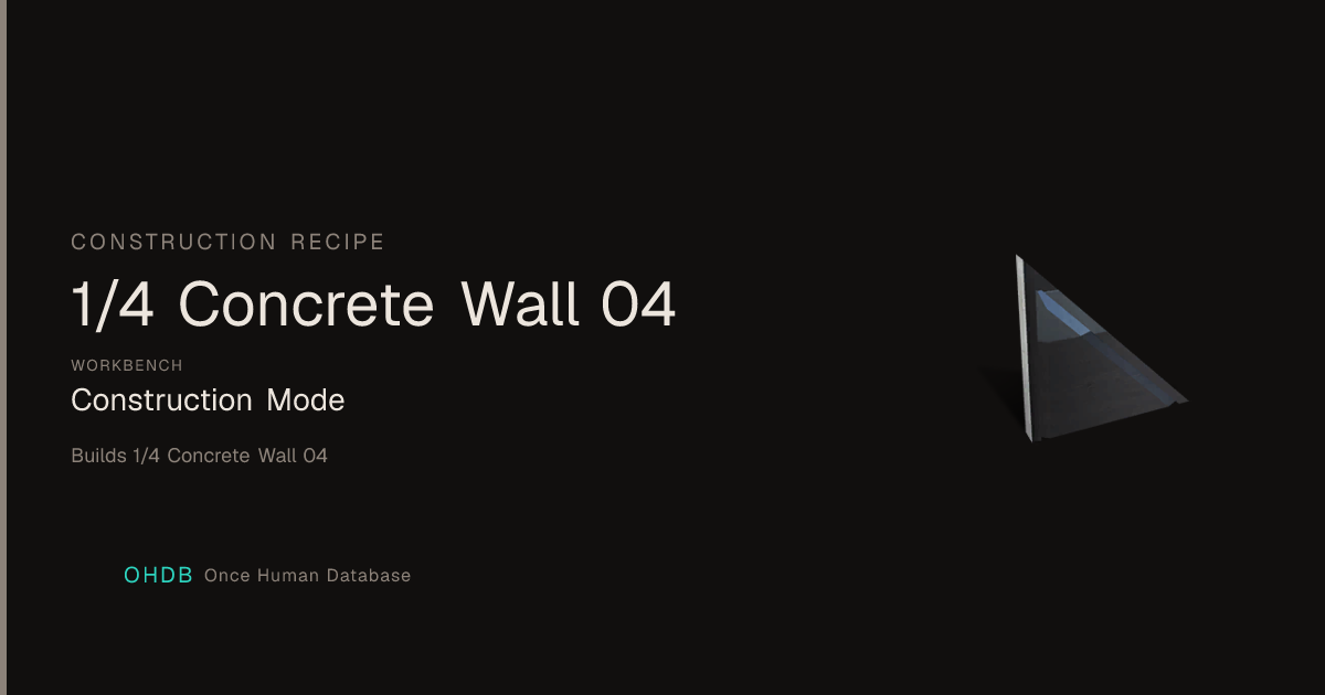 1/4 Concrete Wall 04