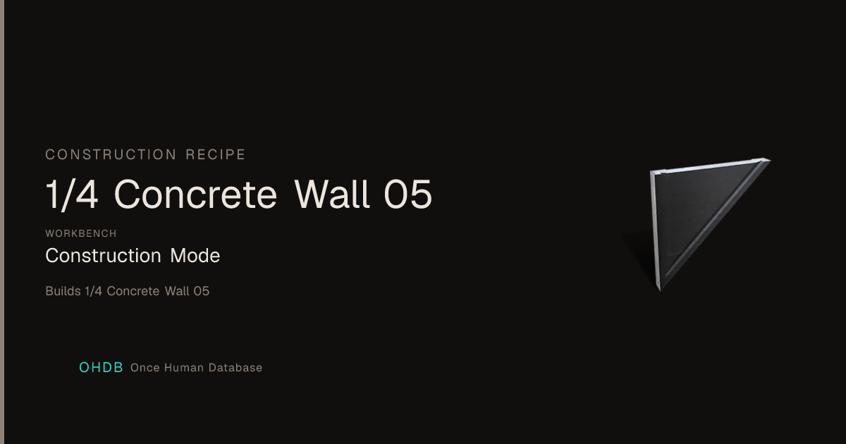 1/4 Concrete Wall 05