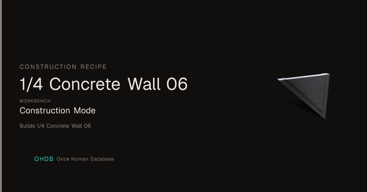 1/4 Concrete Wall 06