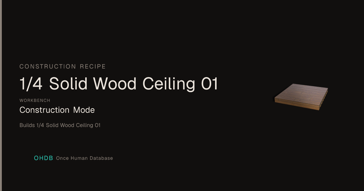 1/4 Solid Wood Ceiling 01