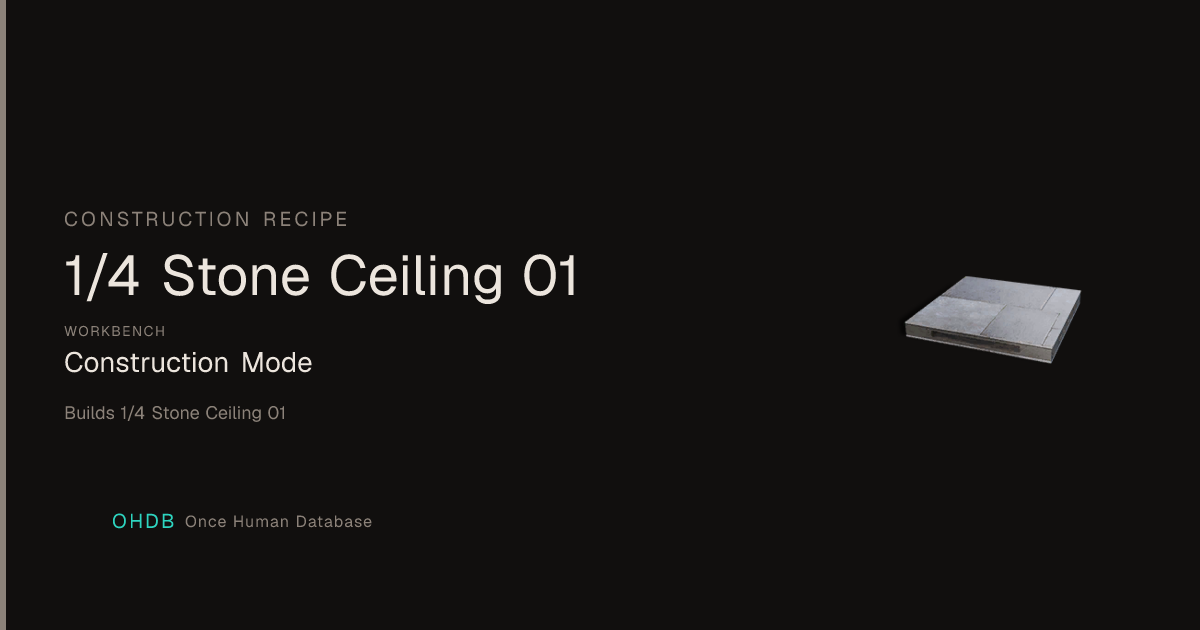 1/4 Stone Ceiling 01