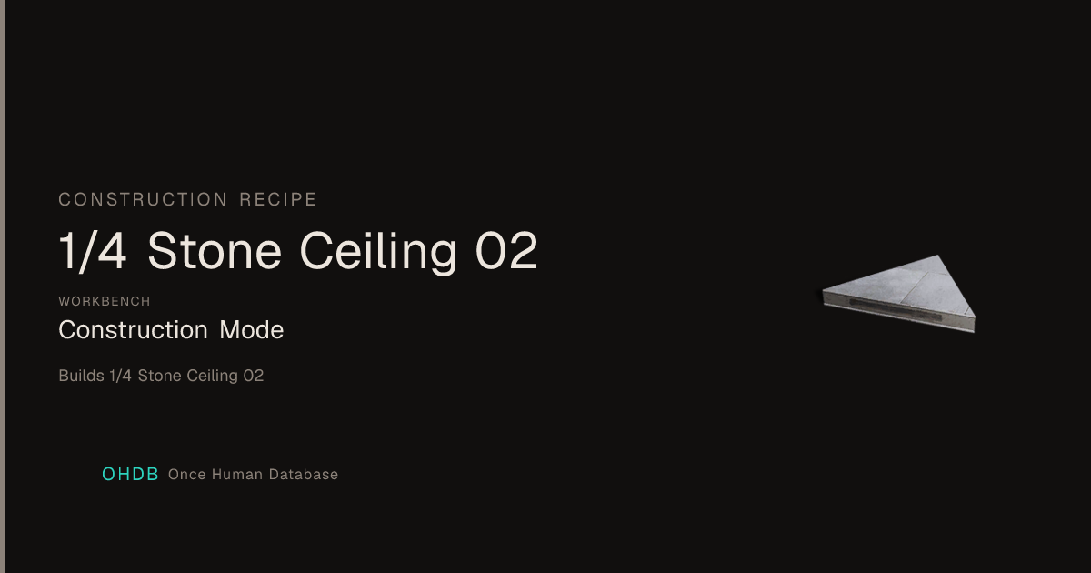 1/4 Stone Ceiling 02