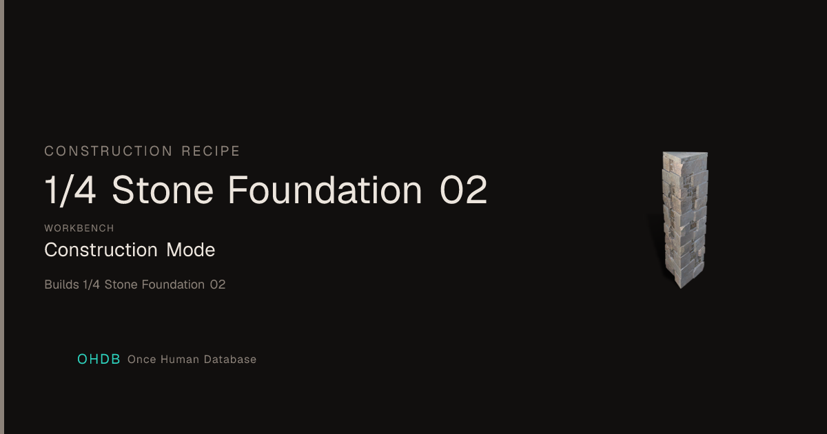1/4 Stone Foundation 02
