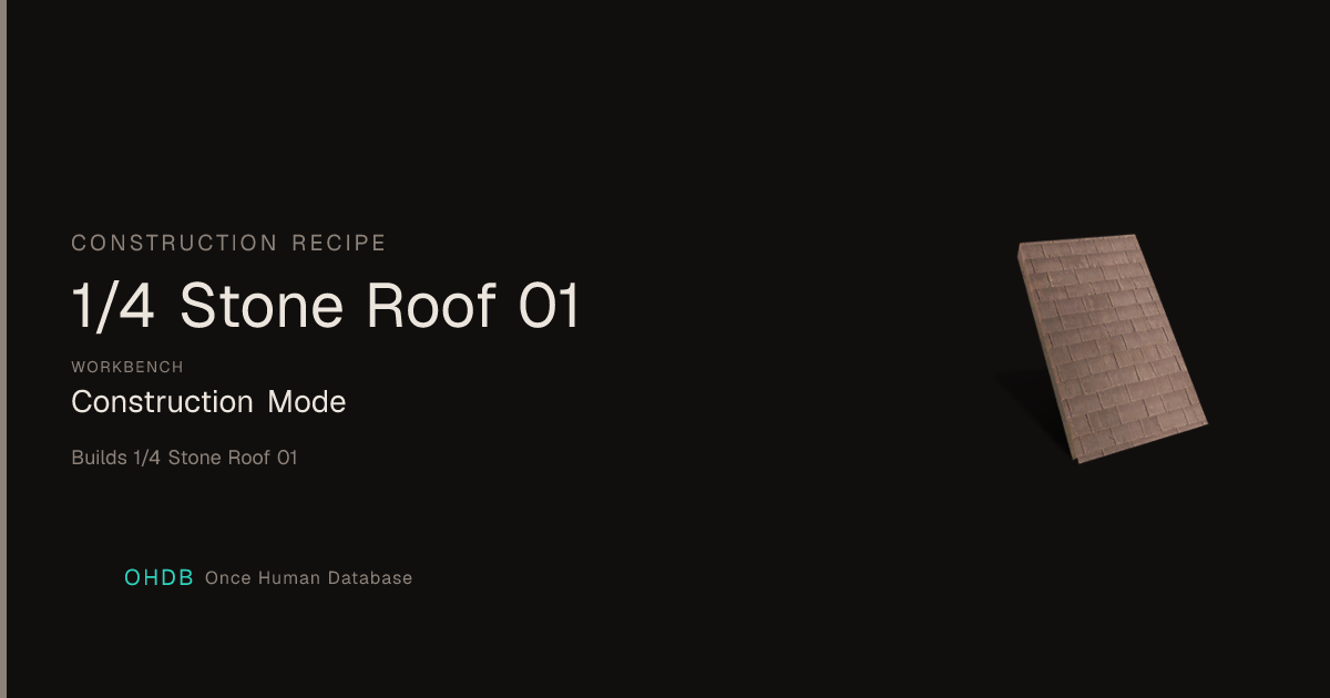 1/4 Stone Roof 01