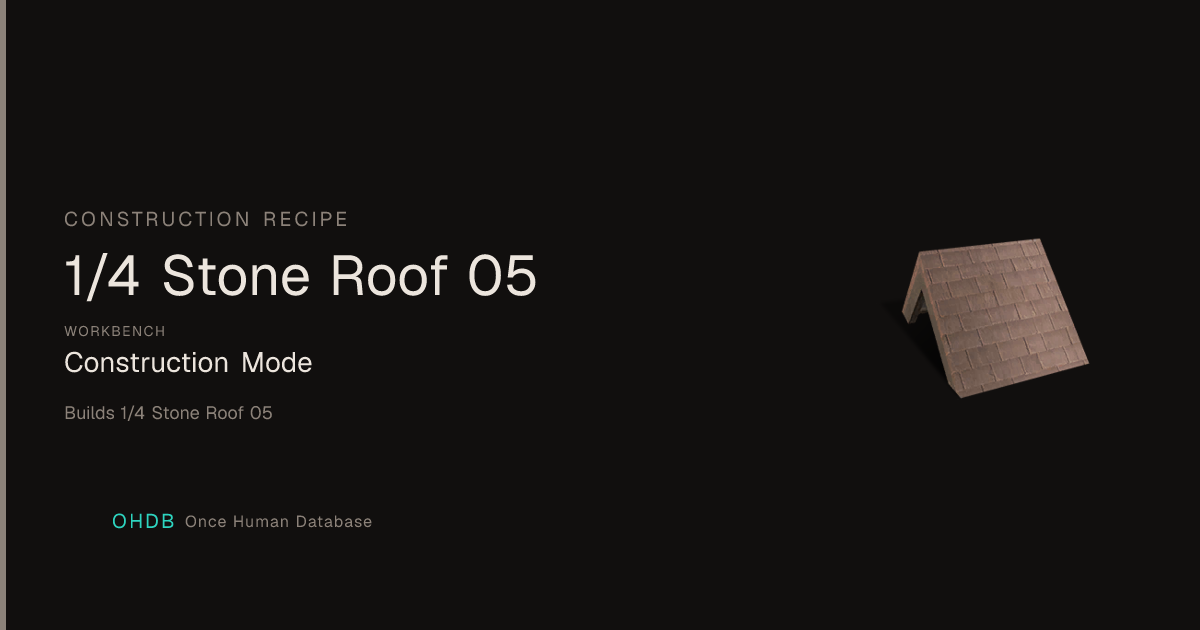 1/4 Stone Roof 05