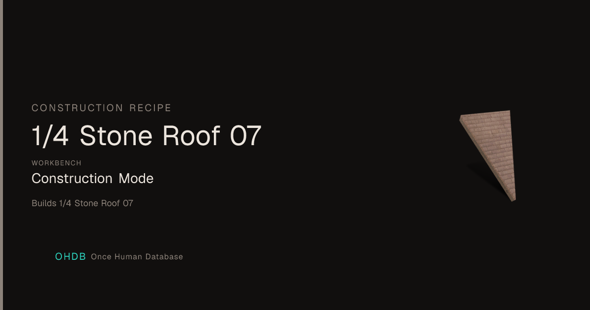 1/4 Stone Roof 07