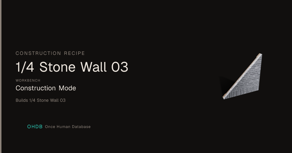 1/4 Stone Wall 03