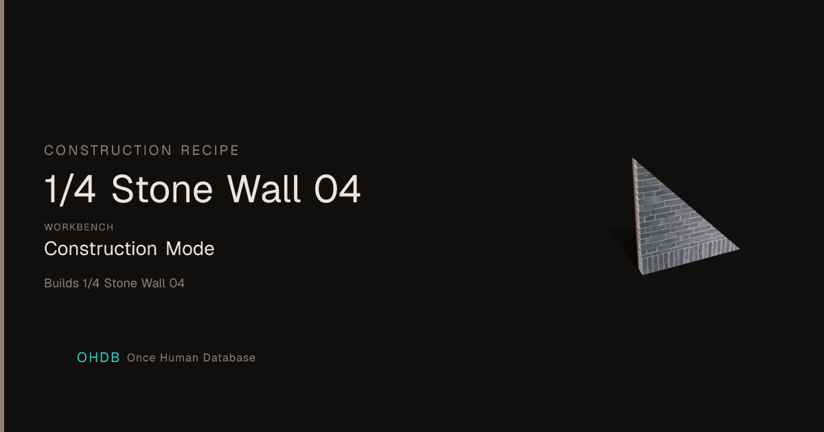 1/4 Stone Wall 04