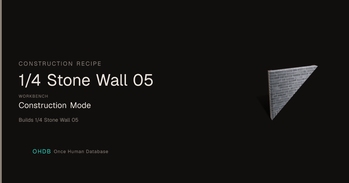 1/4 Stone Wall 05