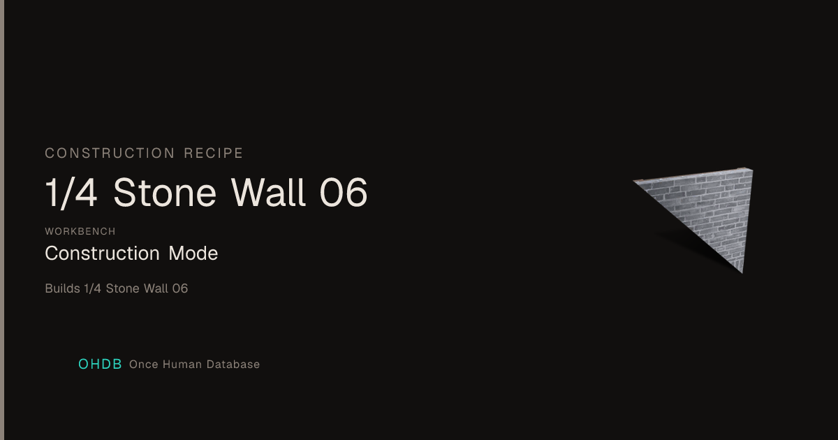 1/4 Stone Wall 06