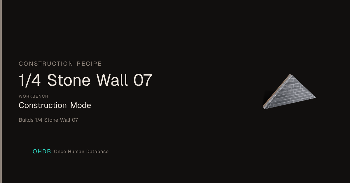 1/4 Stone Wall 07