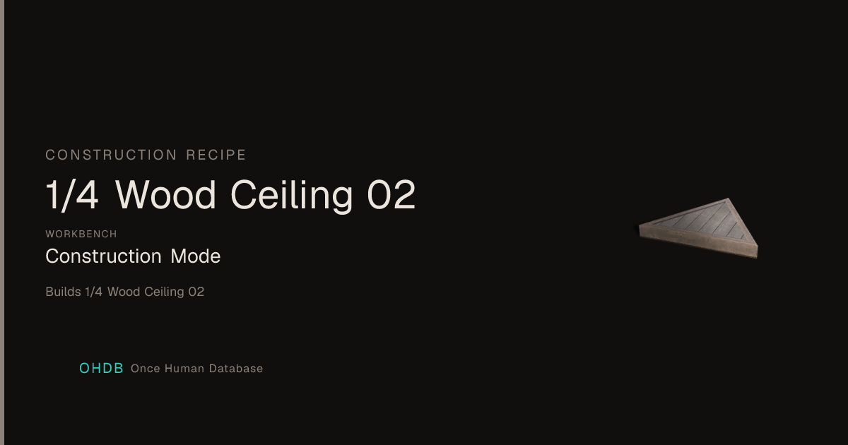1/4 Wood Ceiling 02