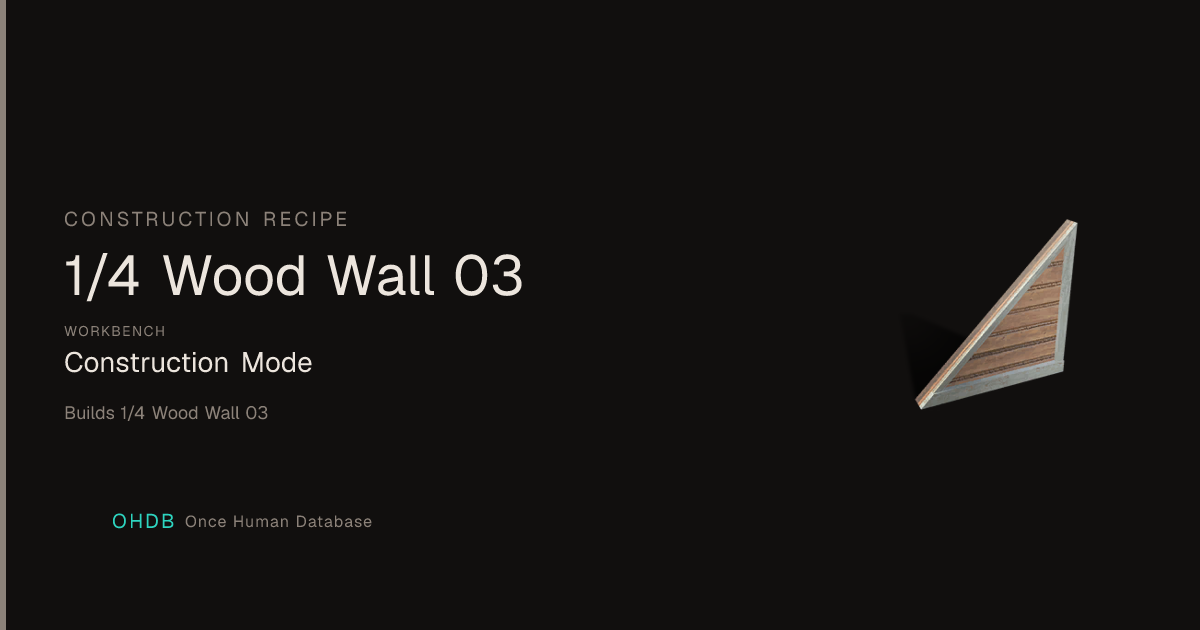 1/4 Wood Wall 03
