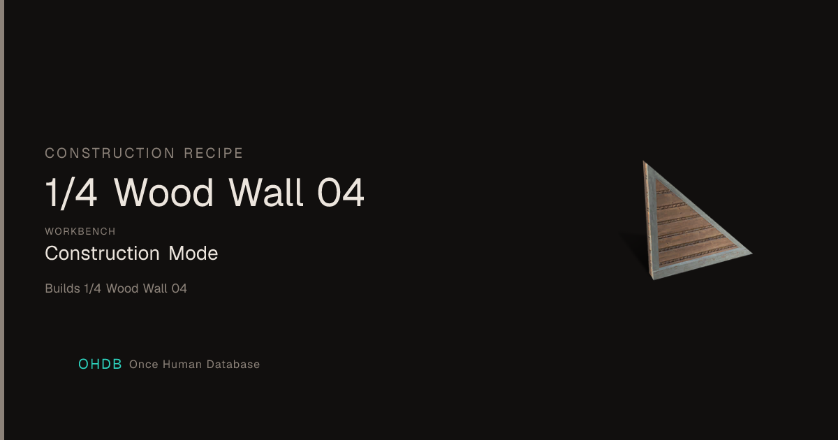 1/4 Wood Wall 04