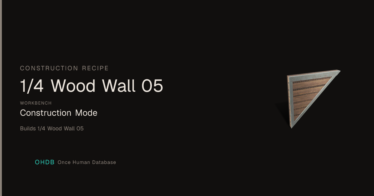 1/4 Wood Wall 05