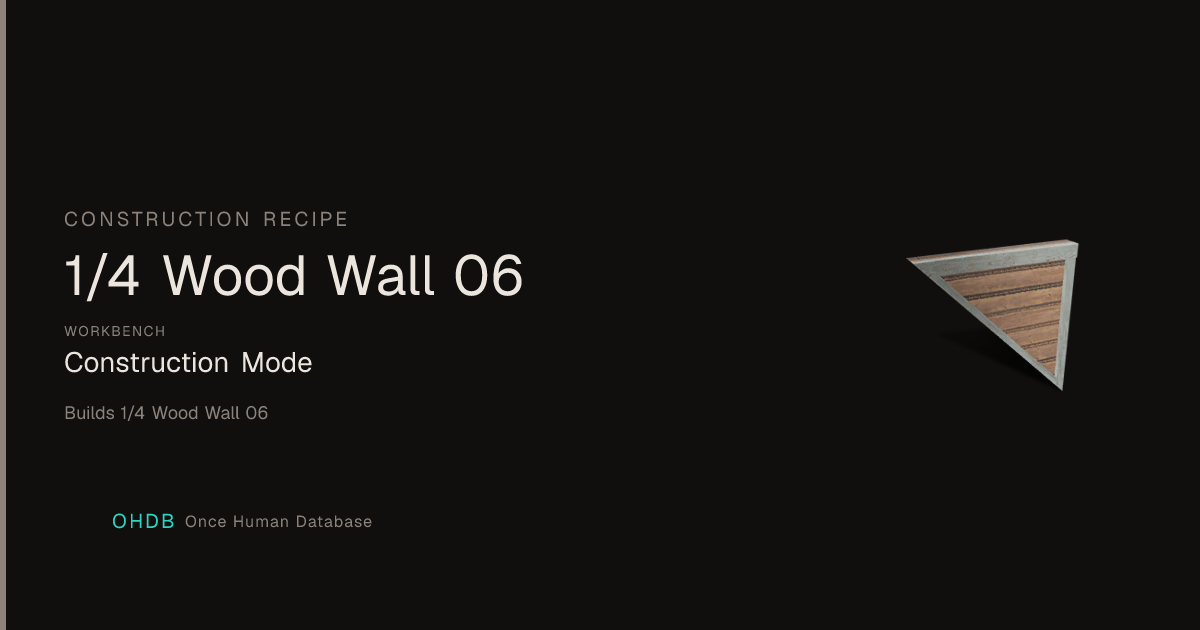 1/4 Wood Wall 06
