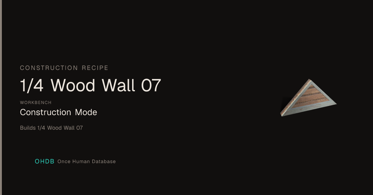 1/4 Wood Wall 07
