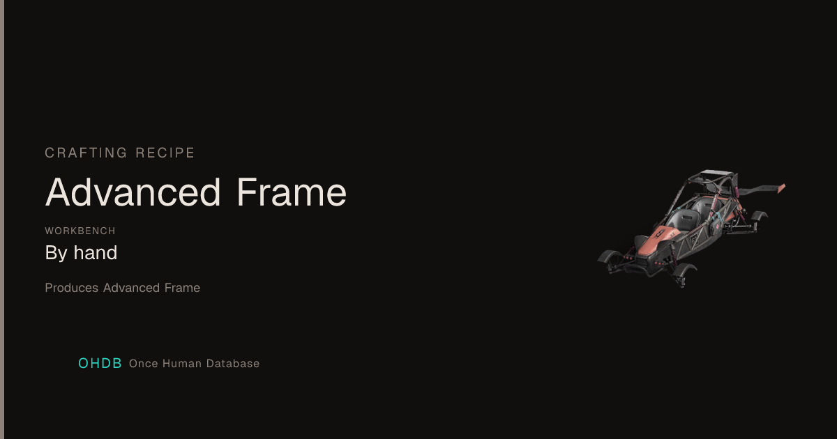 Advanced Frame