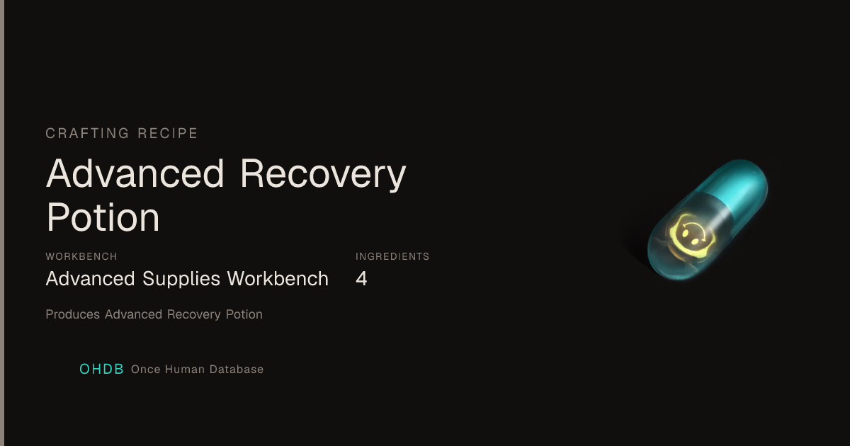 Advanced Recovery Potion