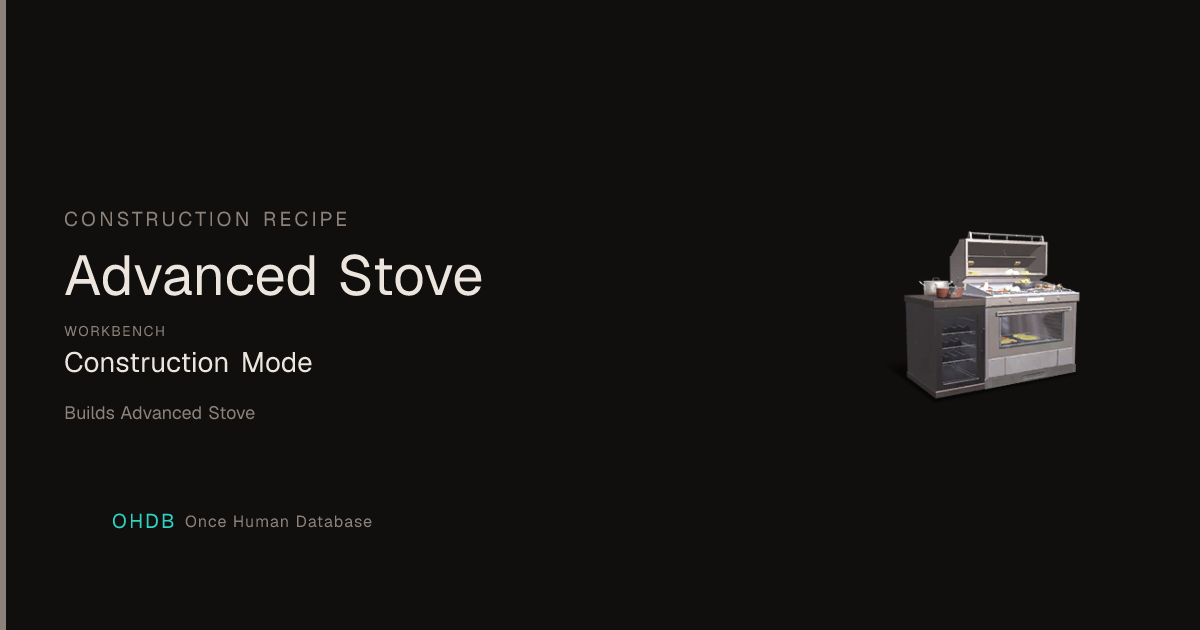 Advanced Stove