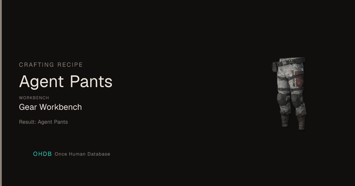Agent Pants