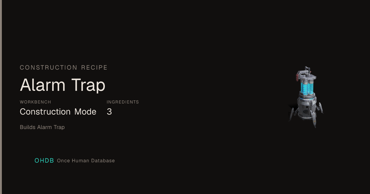 Alarm Trap