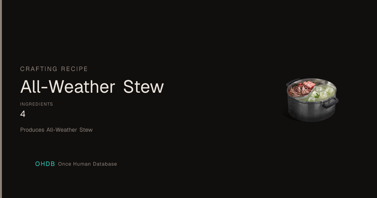 All-Weather Stew