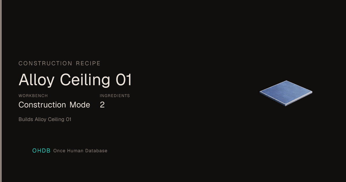 Alloy Ceiling 01