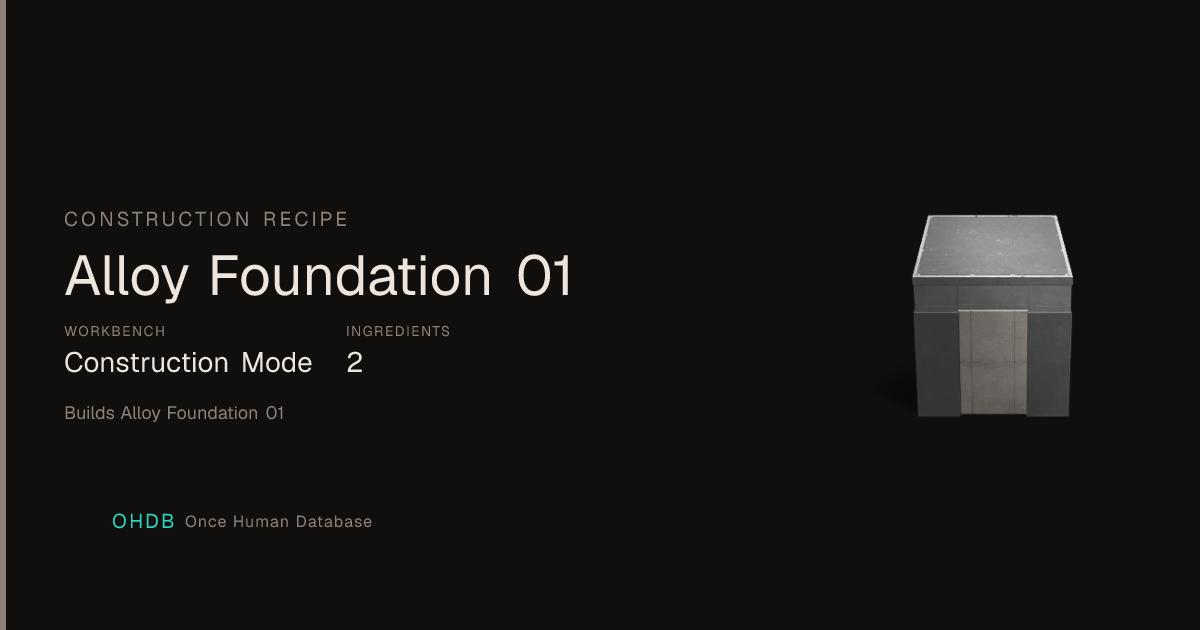 Alloy Foundation 01