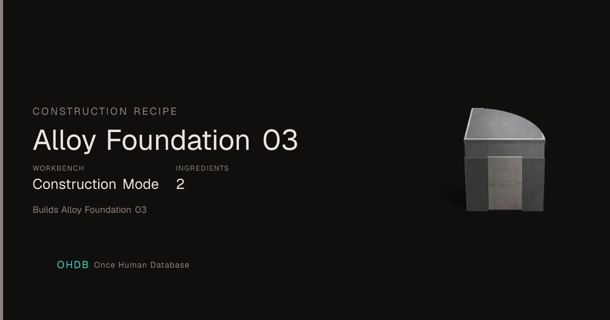Alloy Foundation 03