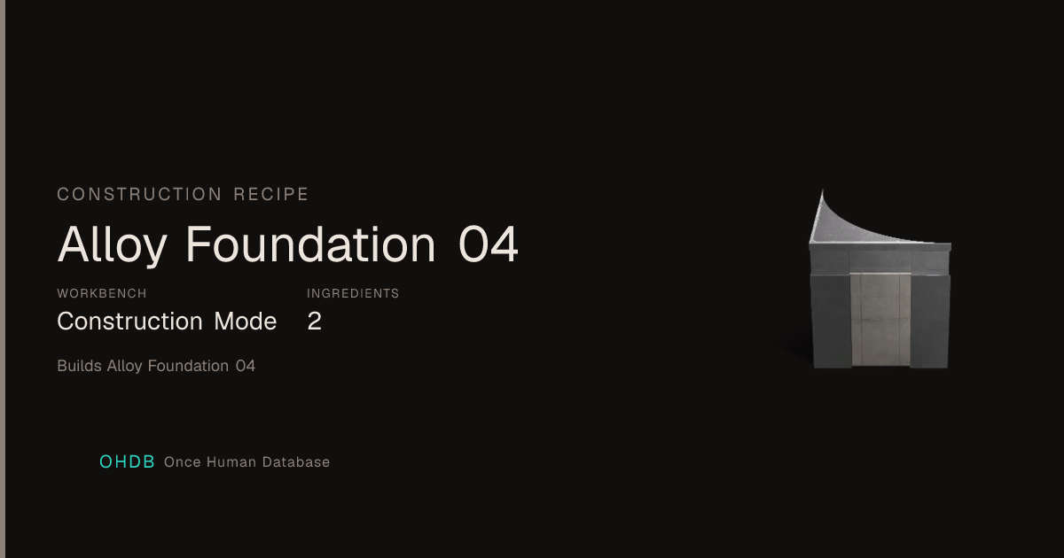 Alloy Foundation 04