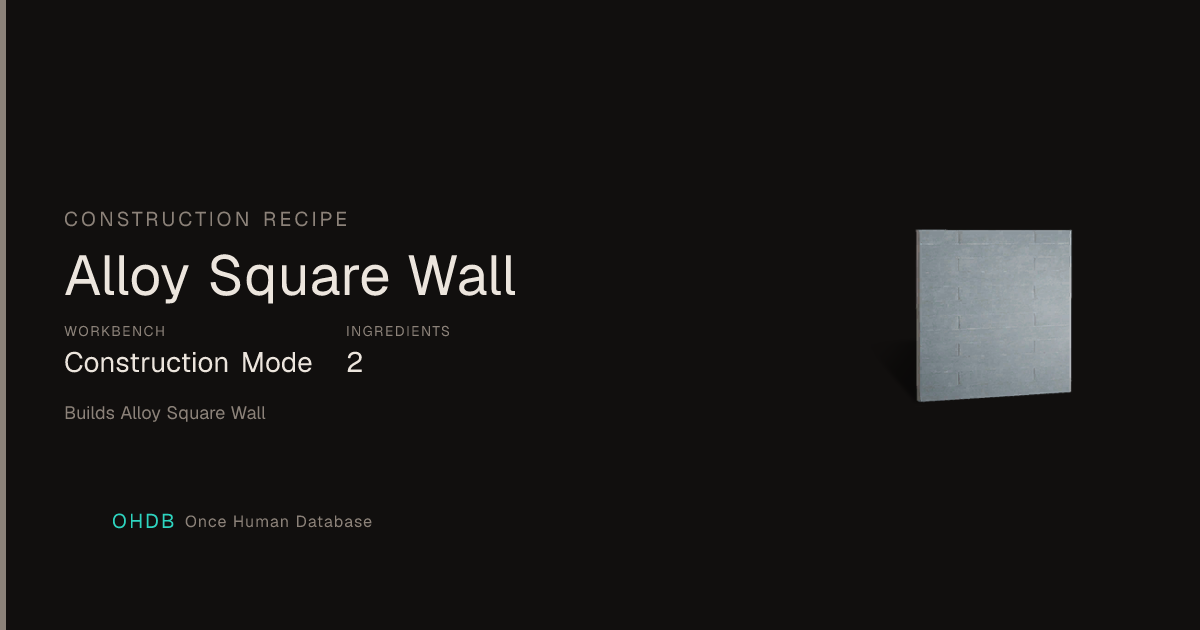 Alloy Square Wall