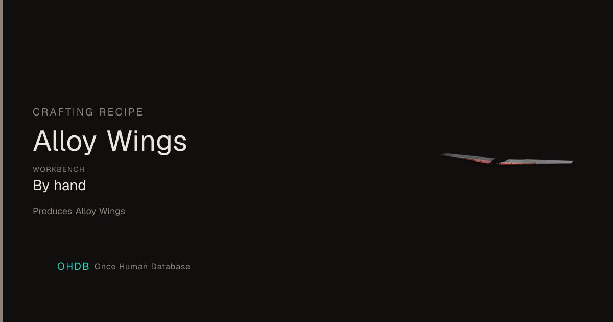 Alloy Wings
