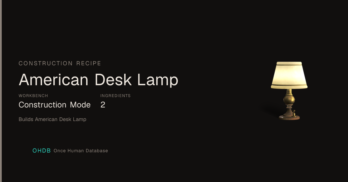 American Desk Lamp
