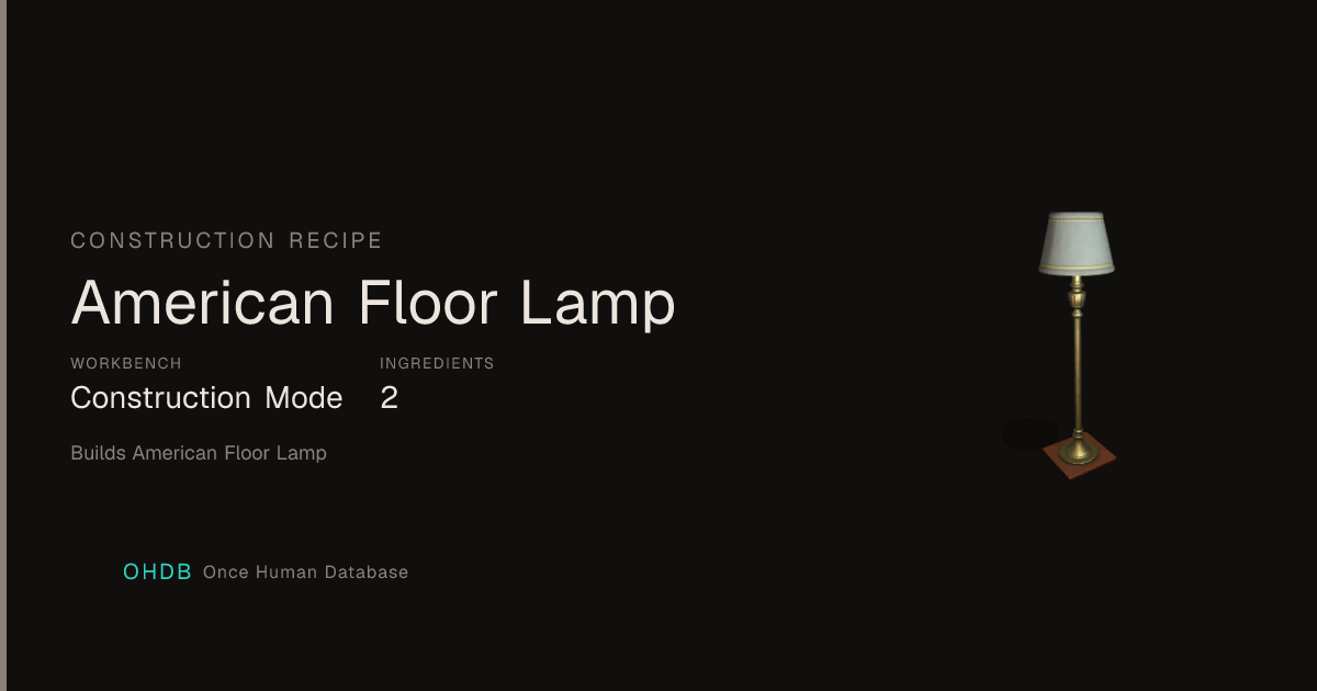 American Floor Lamp