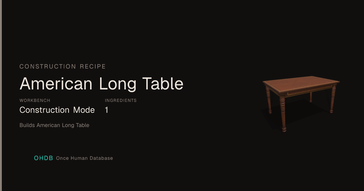 American Long Table