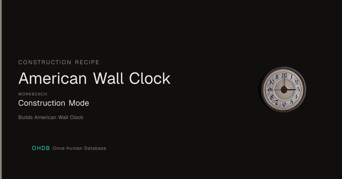 American Wall Clock