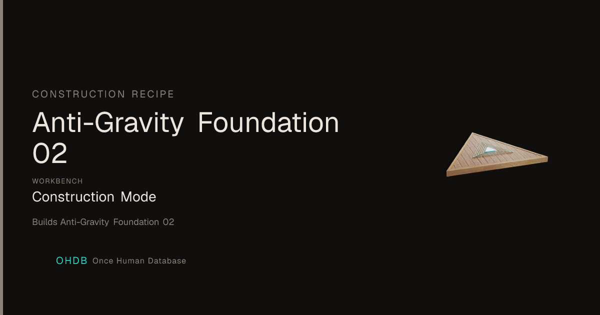 Anti-Gravity Foundation 02