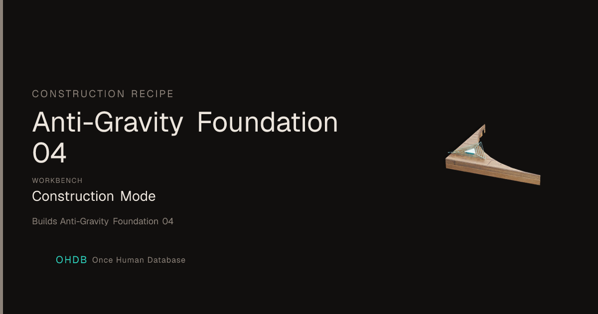 Anti-Gravity Foundation 04