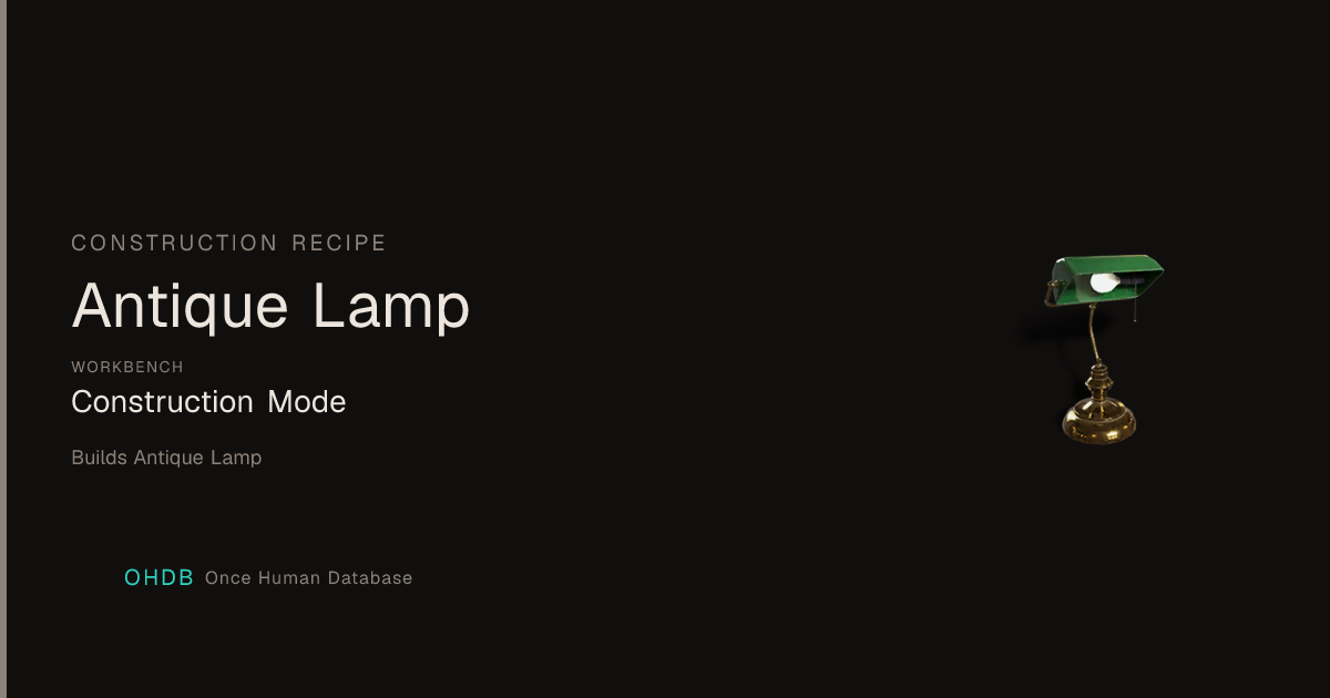 Antique Lamp